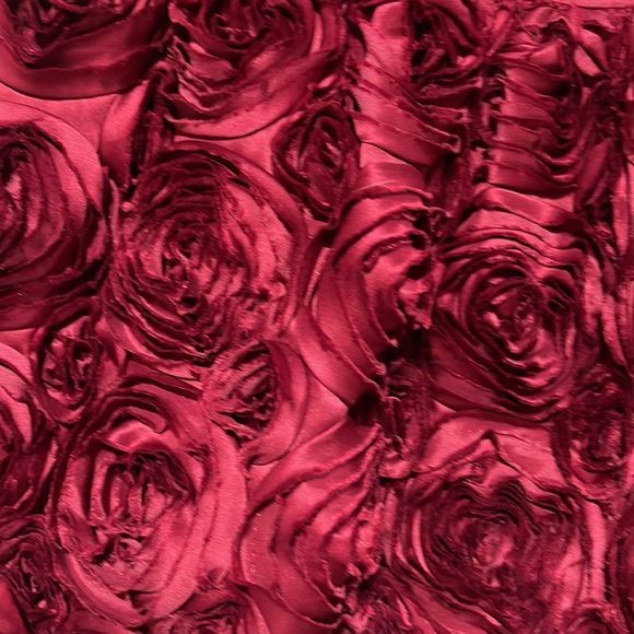 Rosette Burgundy Baby Girl Special Occasion Dress and Bloomers 18 months - Picture 5 of 13